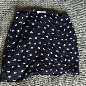Abercrombie & Fitch Black Floral Skirt